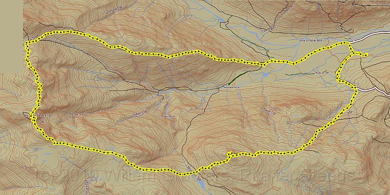 OS.jpg - The track on Mapsource's Ordnance Survey. Start and finish at the West gate of the camping site.
