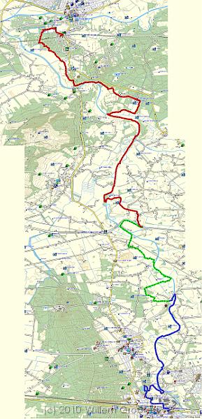 TopoNL.jpg - This walk is done in three stages, with stops after 9, 6 and 15 kilomters Almost half of the track closely followed the Regge.