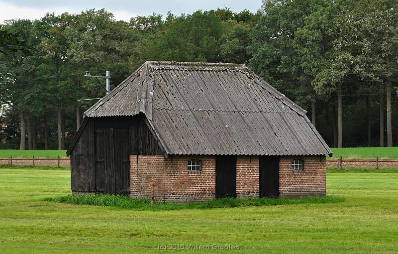 60-Shed.jpg - A sheep-shed in the midst of a meadow - this might well have been a heather-grown area in early days.