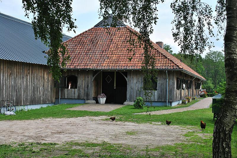 41-Stables.jpg - Aside the path, there was a new-build wooden horse-stable - in Saxon style.