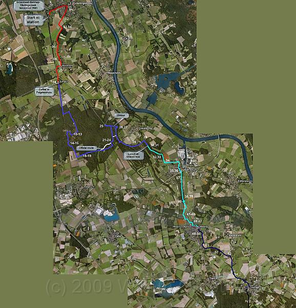 Google.jpg - The route on Google Earth - with the approximate locations of the images.
